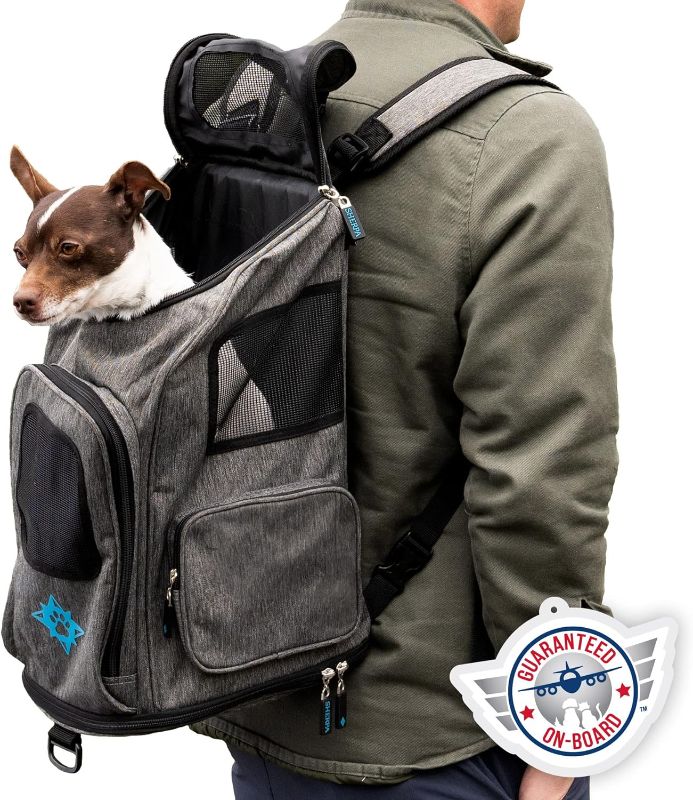 Photo 1 of 
Sherpa 2-in-1 Backpack Travel Pet Carrier, Airline Approved & Guaranteed On Board - Gray, Medium