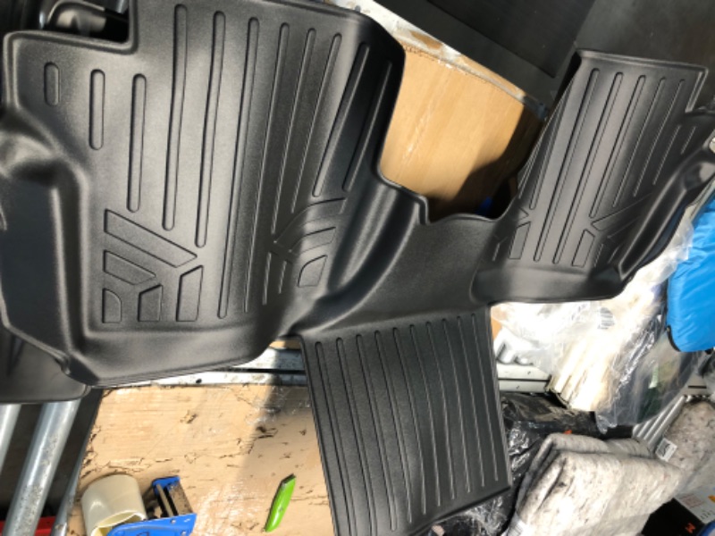 Photo 3 of MISSING PARTS, NO REFUNDS OR RETURNS. SMARTLINER 3 Row Floor Mat Liner Set for 2014-2021 Transit Connect 2nd Row Bucket Seats W/Carpet Flooring (Long Wheelbase)