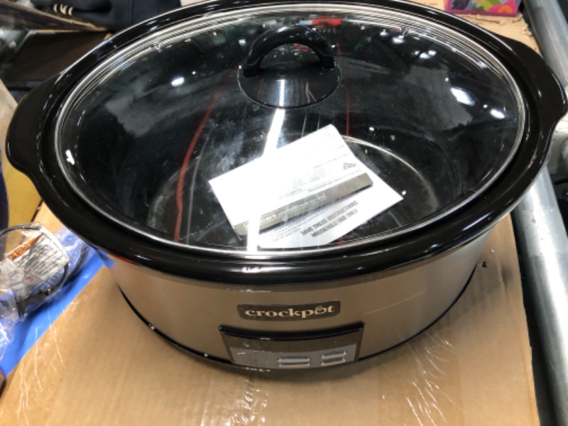 Photo 2 of ***SEE NOTES*** Crockpot 8 Qt. Countdown Slow Cooker - Dark Stainless Steel