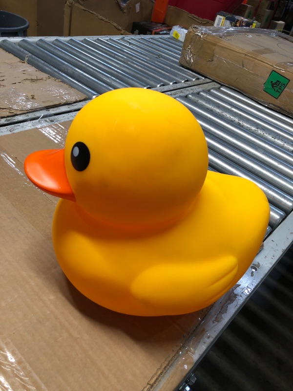 Photo 3 of Leitee Giant Rubber Duck 13 Inch Jumbo Duck Bath Toy 