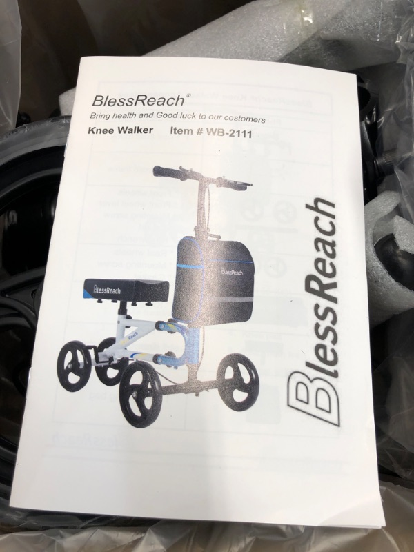 Photo 3 of BlessReach Economy Knee Scooter black