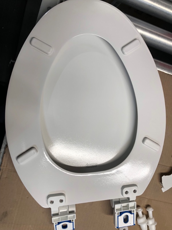 Photo 3 of *MAJOR DAMAGE, NO REFUNDS OR RETURNS* American Standard Bedminster White Elongated SlowClose Toilet Seat 5269A65DL.020