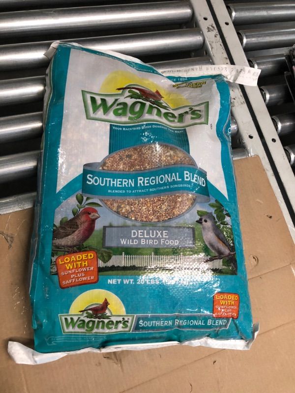 Photo 1 of ***NON REFUNDABLE***
Wagner's Southern Regional Blend Deluxe Wild Bird Food 20 LBS (BEST BY 05/23/2025)