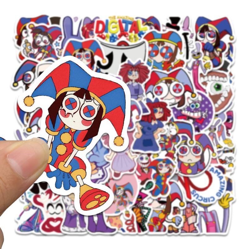 Photo 1 of **NON REFUNDABLE PACK OF 3**
50pcs Amazing Digital Circus Waterproof Stickers