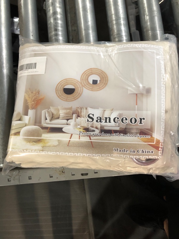 Photo 1 of 20ft Ivory Extra Long Curtains with Soft Texture, (1 Panel, W52inch x L240 Inch) Ivory 