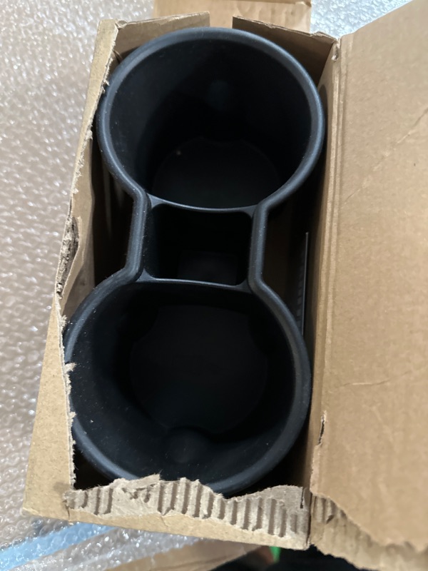 Photo 2 of PADITURAL Upgraded 2023 2022 2021 Tesla Cup Holder Insert for Model Y Model 3