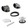 Photo 1 of **READ NOTES**
Everbilt Twist and Close 1-1/2 in. Schedule 40 Black ABS Bath Waste and Overflow Drain Plumbers Kit in Chrome