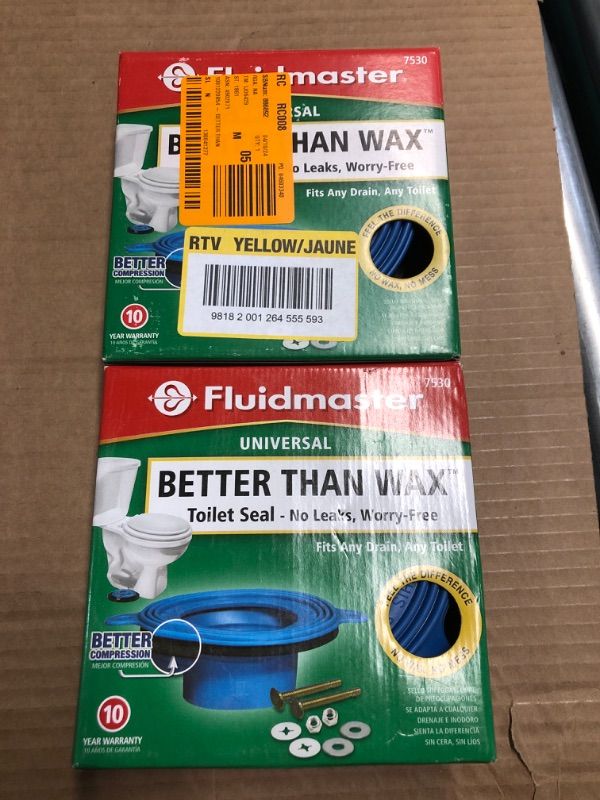 Photo 1 of **NON-REFUNDABLE (2 PACK)**
Fluidmaster Better Than Wax Universal Wax-Free Toilet Seal