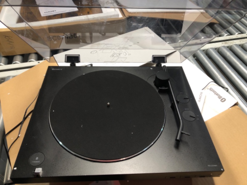 Photo 3 of **READ NOTES**
Sony PS-LX310BT Belt Drive Turntable: Fully Automatic Wireless Vinyl Record Player with Bluetooth and USB Output Black