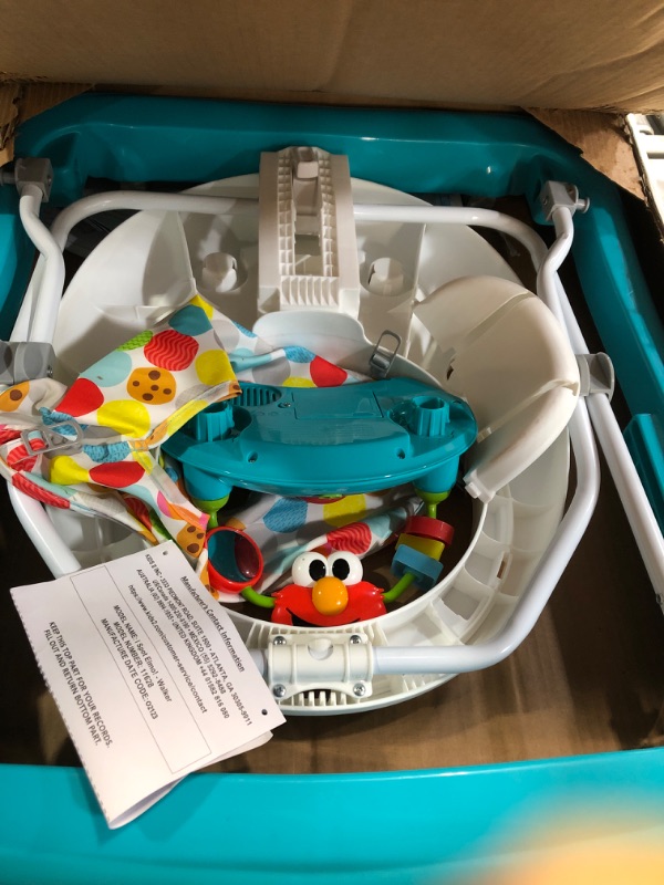 Photo 2 of Sesame Street I Spot Elmo! Bright Starts Baby Walker with Easy-Fold Frame for Storage, Multicolor, Age 6-12 Months