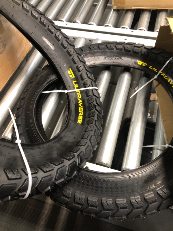 Photo 3 of ULTRAVERSE 20x4 E-Bike Fat Tire - Robust, High-Performance 20inch Fat Tire for MTB and Ebikes, Durable All-Terrain Directional Tread, Superior Density for Street & Trail Adventures 2 Unit Pack