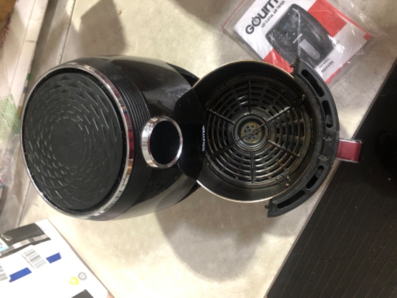 Photo 4 of ***DAMAGED - UNTESTED - SEE COMMENTS***
Gourmia GAF575 5-Quart Digital Air Fryer - No Oil Healthy Frying - 12 One-Touch Cooking Functions - Guided Cooking Prompts