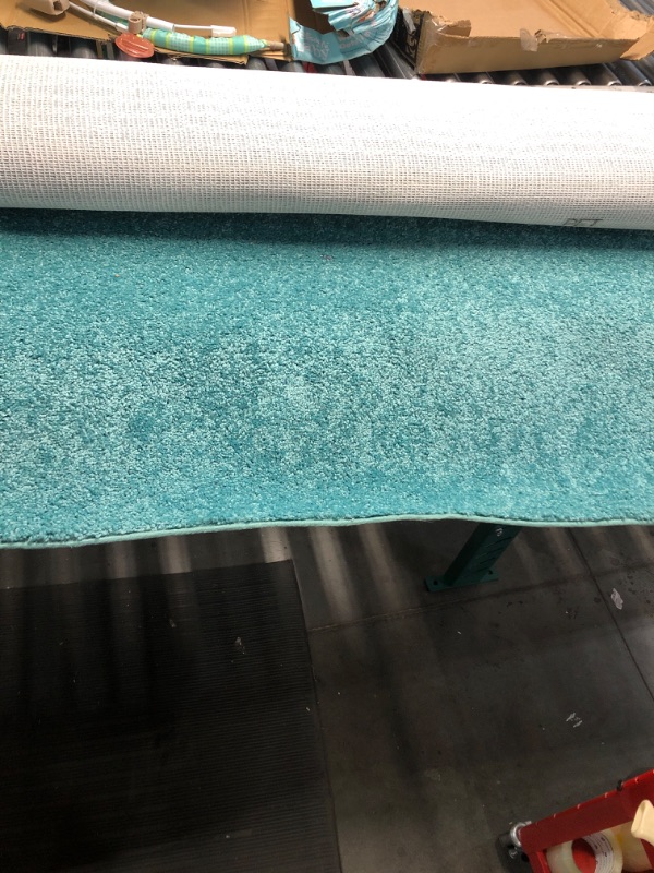 Photo 3 of  Solid Color Area Rugs Teal - 4' x 6' 