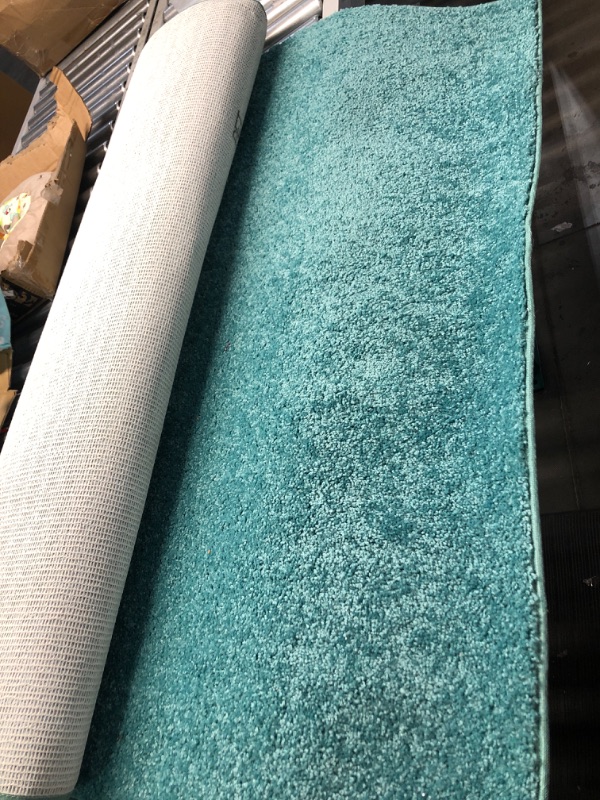 Photo 2 of  Solid Color Area Rugs Teal - 4' x 6' 