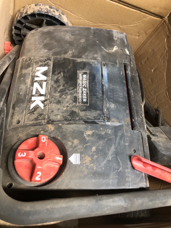 Photo 3 of ***NONREFUNDABLE - NOT FUNCTIONAL - FOR PARTS ONLY - SEE COMMENTS***
MZK 13-inch 12-Amp 2-in-1 Electric Dethatcher and Scarifier w/Removeable 8-Gallon Collection Bag, 4-Position Height Adjustment, Keep Lawn Health