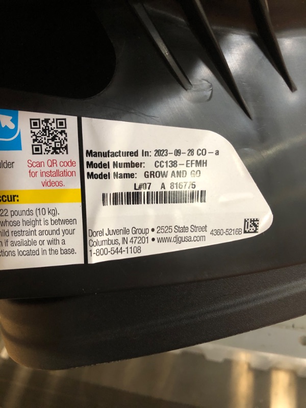 Photo 3 of ***USED - STAINED - SEE PICTURES - MISSING CUPHOLDERS***
Safety 1st Grow and Go All-in-One Convertible Car Seat,Rear-Facing 5-40 pounds, Forward-Facing 22-65 pounds, and Belt-Positioning Booster 40-100 pounds, Sugar Plum Pop Sugar Plum Pop Original