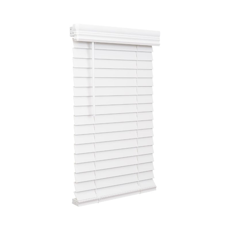 Photo 1 of ***USED - LIKELY MISSING PARTS - UNABLE TO VERIFY FUNCTIONALITY***
Lotus & Windoware Cordless, 2 Inch Faux Wood Blind, 71" Wide x 48" Long, Smooth, Bright White 71" x 48" Bright White