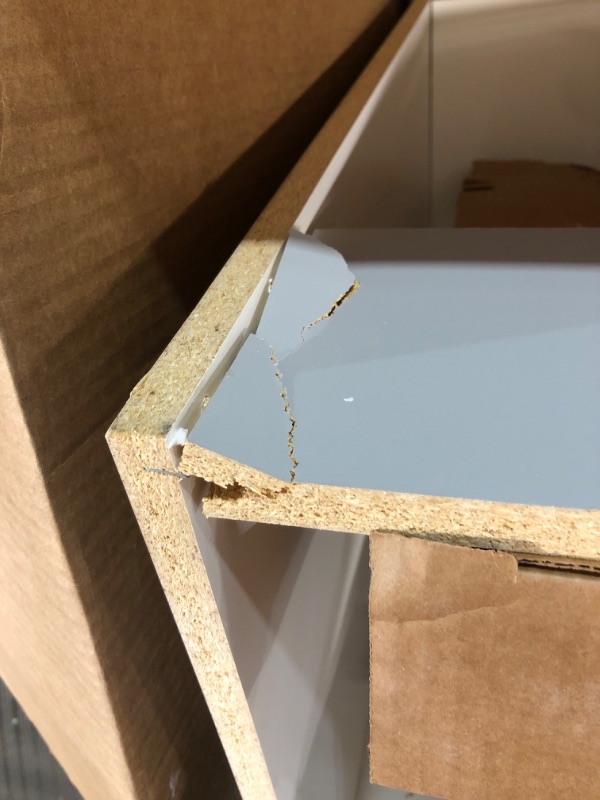 Photo 1 of ****READ NOTES****
Project Source 24-in Gray Single Sink Bathroom Vanity with White Cultured Marble Top