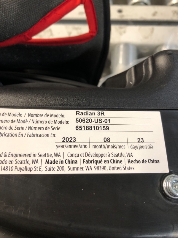 Photo 4 of Diono Radian 3R, 3-in-1 Convertible Car Seat, Rear Facing & Forward Facing, 10 Years 1 Car Seat, Slim Fit 3 Across, Jet Black Radian 3R Fits 3 Across Black Jet