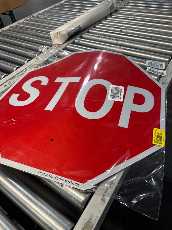 Photo 2 of Stop Sign, 24 x 24 Inches Street Road Reflective Warning Signs, Rust Free Aluminum Sign, UV Protected and Weatherproof 24x24