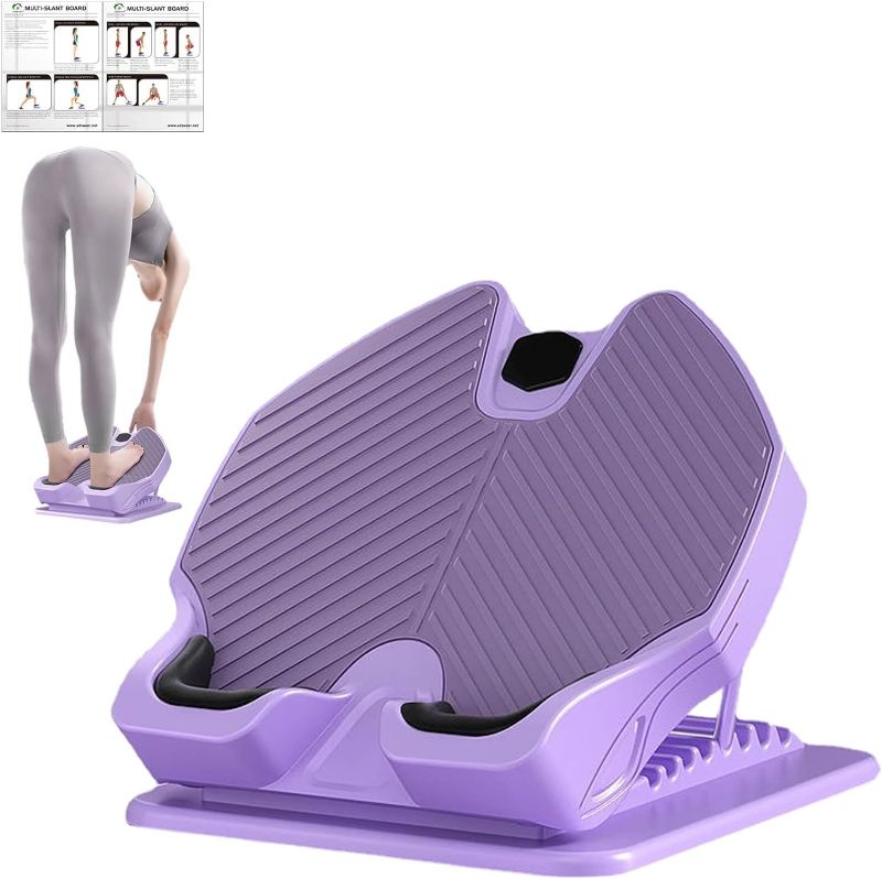 Photo 1 of ADSWEER Slant Board for Calf Stretching, Adjustable Incline Squats Board for Plantar Fasciitis, Lower Leg & Foot Pain Relief, Foldable & Portable