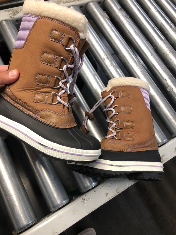 Photo 1 of size 12 girls snow boots 