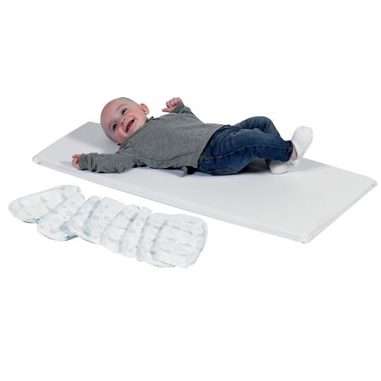 Photo 1 of  2-Inch Ventilated Memory Foam Crib and Toddler Bed Mattress Topper Waterproof cover surface