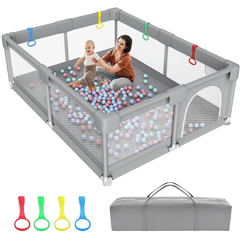 Photo 1 of 79" ×71" Extra Large Baby Playpen, Big Play Pens for Babies and Toddlers