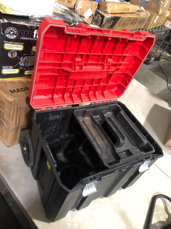 Photo 6 of ***NONREFUNDABLE - MAJOR DAMAGE - FOR PARTS ONLY - SEE COMMENTS***
CRAFTSMAN VERSASTACK Rolling Tool Box with Wheels, Lockable, Red, 20 Inch (CMST17835) Rolling Box