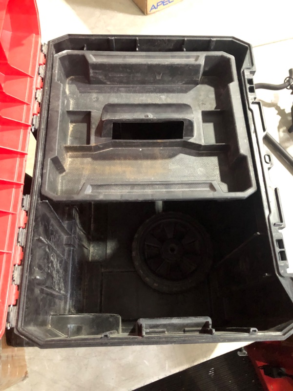 Photo 5 of ***NONREFUNDABLE - MAJOR DAMAGE - FOR PARTS ONLY - SEE COMMENTS***
CRAFTSMAN VERSASTACK Rolling Tool Box with Wheels, Lockable, Red, 20 Inch (CMST17835) Rolling Box