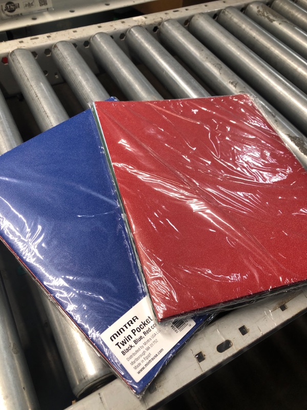 Photo 2 of NON REFUNDABLE BUNDLE OF Mintra Poly Pocket Folders 3pk - Heavy Duty (Black/Blue/Red)