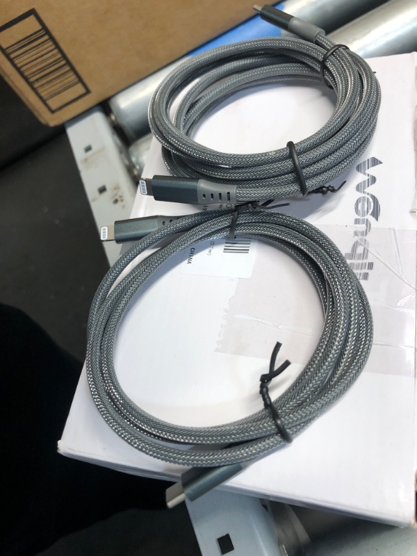 Photo 1 of 2 PACK USB-C TO LIGHTNING CABLES 6.6ft