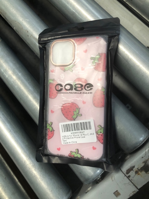 Photo 1 of IPHONE 14 CASE, PINK STRAWBERRYS 