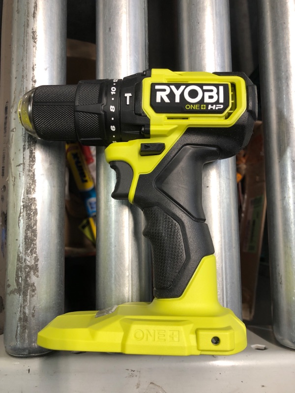 Photo 2 of RYOBI ONE+ HP 18V Brushless Cordless Compact 1/2 in. Hammer Drill (Tool Only)