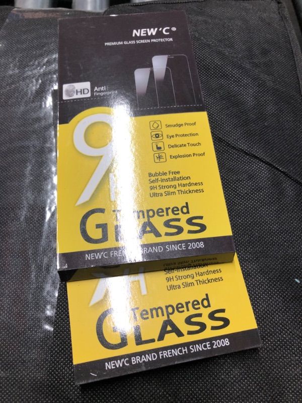 Photo 2 of (pack of 4)NEW'C [3 Pack Designed for Samsung Galaxy A73 5G Screen Protector Tempered Glass, Case Friendly Anti Scratch Bubble Free Ultra Resistant