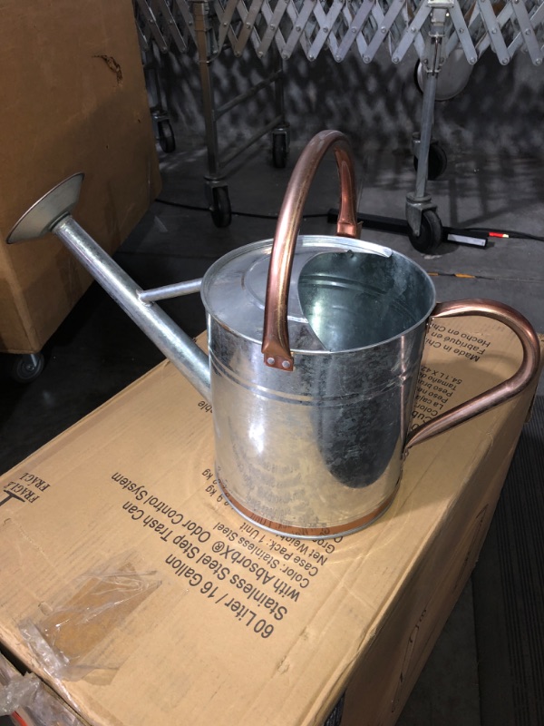 Photo 2 of (READ FULL POST) Gardman 8330 Galvanized Watering Can with Copper Accents, 1.9 Gallon