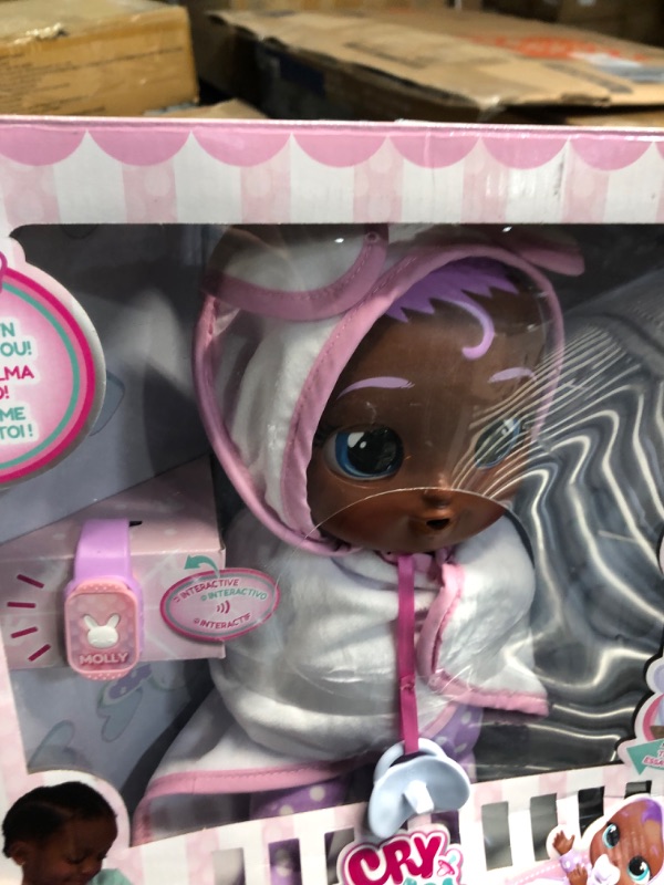 Photo 3 of Cry Babies Newborn Molly - Interactive Baby Doll with 20+ Baby Sounds, Girls & Kids Age 18M and Up