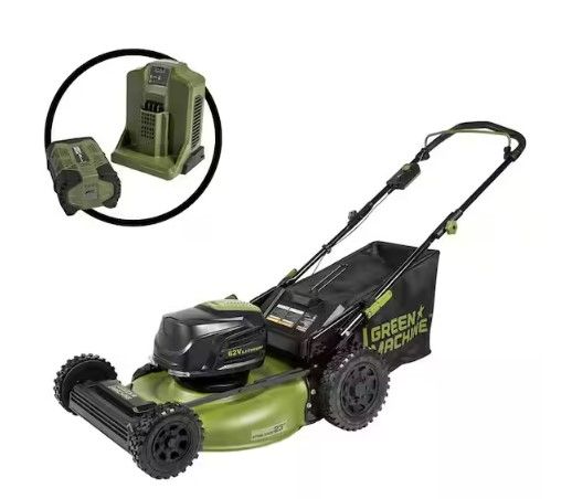 Photo 1 of (NON-REFUNDABLE) 62V Brushless 22 in. Electric Cordless Battery Self- Propelled Lawn Mower with 2 4.0 Ah Batteries and Charger
