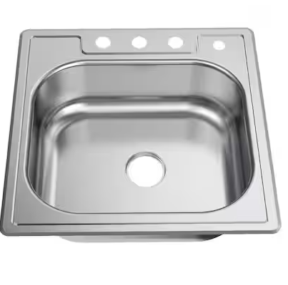 Photo 1 of  Drop in Single Bowl 22-Gauge Stainless Steel Kitchen Sink