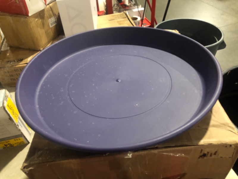 Photo 2 of ***USED - DIRTY - NO PACKAGING - SEE PICTURES***
The HC Companies 21 Inch Round Prima Plastic Plant Saucer - Indoor Outdoor Plant Trays for Pots - 21.22 Inchx21.22 Inchx2.52 Inch in Twilight Blue