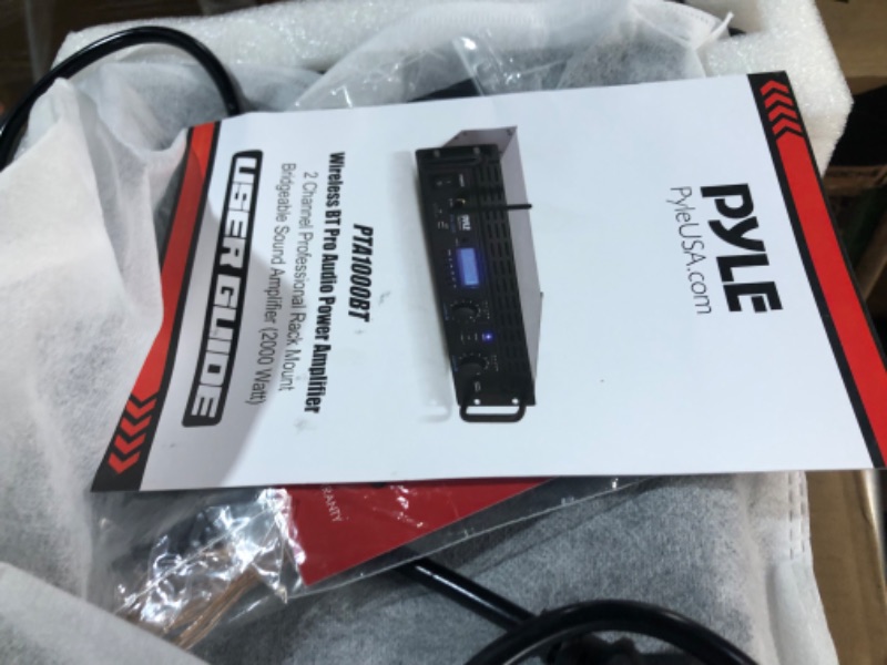 Photo 4 of 2-Channel Bluetooth Power Amplifier - Pyle & StarTech.com 8 Outlet Horizontal 1U Rack Mount PDU Power Strip-