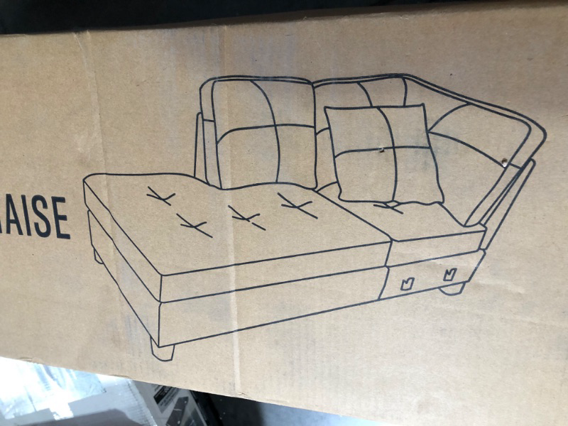 Photo 1 of ***UNABLE TO IDENTIFY EXACT ITEM - SEE COMMENTS***
LifeStyle Furniture Left Arm Chaise, F105A-C SF31218040, Black