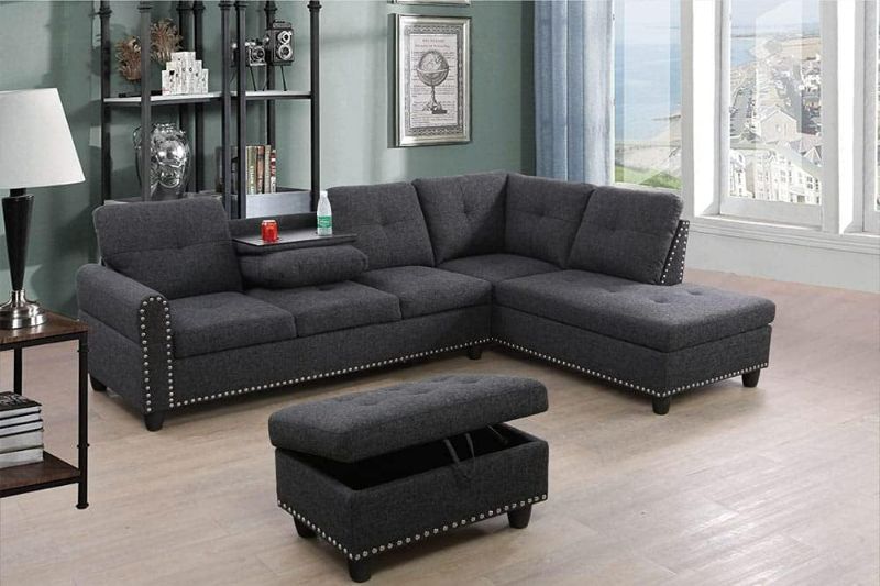 Photo 1 of [NONREFUNDABLE, FOR PARTS/ READ NOTES]
Modern Sofa Set Furniture Sofa Set Multifunctional Back Cushion & Ottoman Storage Chair Right facing