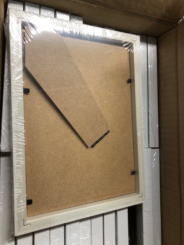 Photo 1 of Roowest Set of 24 Picture Frame Bulk Wood Photo Frames with Acrylic Sheet Small Picture Frames (3.5 x 5 Inch, White) 