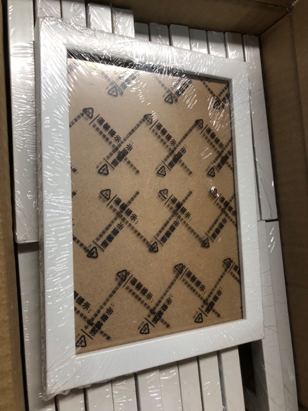 Photo 1 of Roowest Set of 24 Picture Frame Bulk Wood Photo Frames with Acrylic Sheet Small Picture Frames (3.5 x 5 Inch, White) 