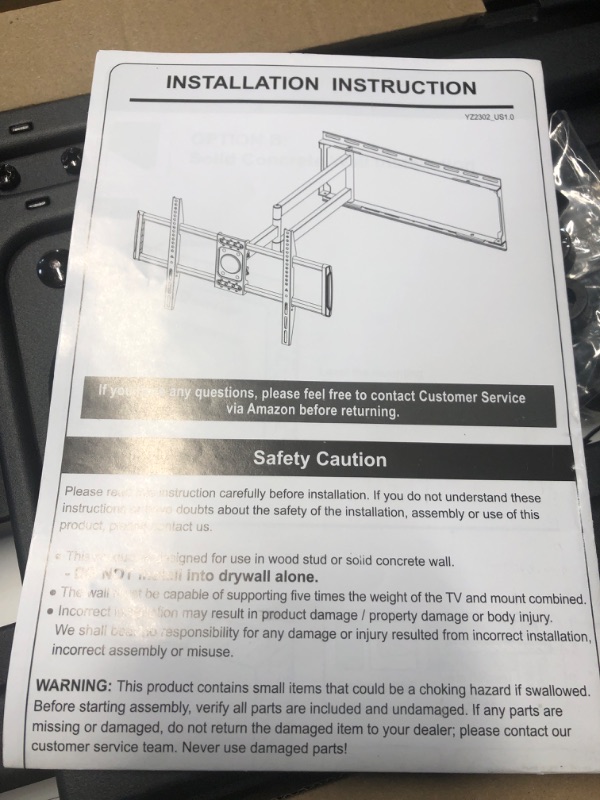 Photo 3 of ELIVED Long Extension TV Mount for Most 37-75 Inch TV, Full Motion Wall Bracket with 29.5 inch Long Arm