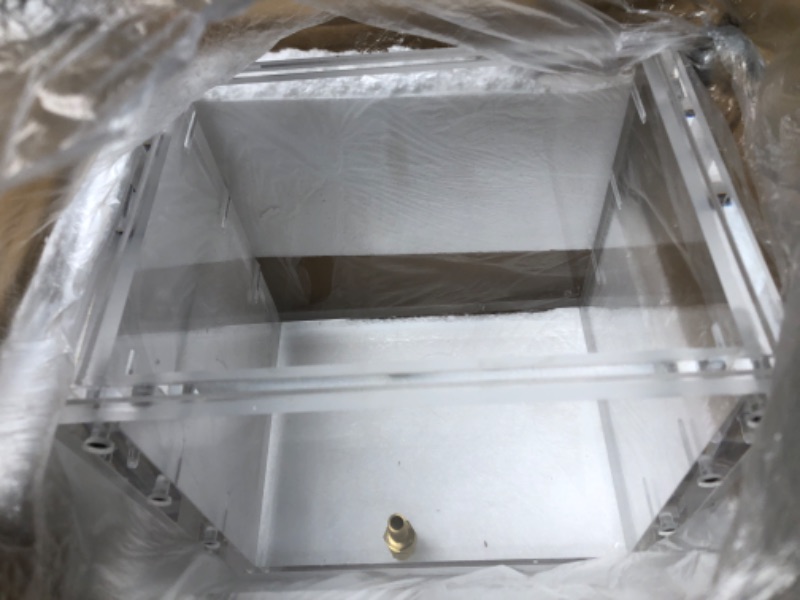 Photo 2 of YHAspace 2 Gallon Acrylic Vacuum Chamber Acrylic Clear Perfect for Stabilizing Wood, Degassing Silicones, Epoxies