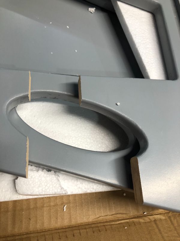 Photo 1 of ***DAMAGED - WOOD BROKEN - SEE PICTURES - PARTS LIKELY MISSING***
Toddler Kitchen Stool Helper, RONIPIC Wooden 3 Heights Adjustable Learning Tower Anti-Slip,Gray