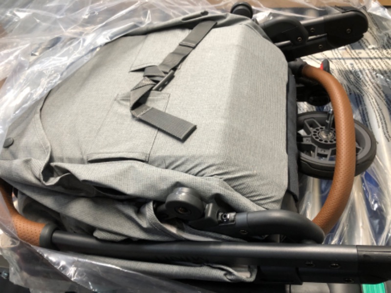 Photo 6 of ***USED - LIKELY MISSING PARTS - UNABLE TO VERIFY FUNCTIONALITY***
UPPAbaby Minu V2 Travel Stroller Lightweight, Portable Design One-Hand Fold Shoulder Strap and Leather Bumper Bar Included Greyson (Charcoal Mélange/Carbon Frame/Saddle Leather)