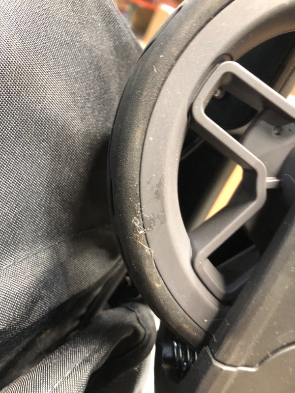 Photo 7 of ***USED - LIKELY MISSING PARTS - UNABLE TO VERIFY FUNCTIONALITY***
UPPAbaby Minu V2 Travel Stroller Lightweight, Portable Design One-Hand Fold Shoulder Strap and Leather Bumper Bar Included Greyson (Charcoal Mélange/Carbon Frame/Saddle Leather)